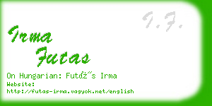 irma futas business card